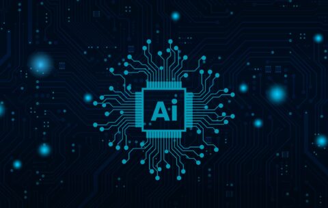 horizontal-artificial-intelligence-background-with-circuit-board